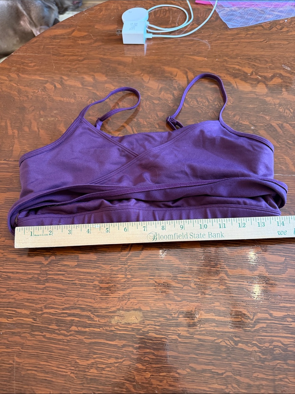 ALO Yoga Enso Tank Plum Crossover Bralette Tank size Large - Picture 8 of 8